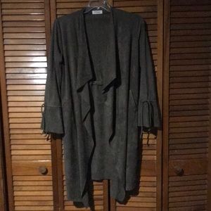 Olive Long Layering Jacket